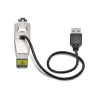 “StarTech.com” gigabitinio optinio į RJ45 eterneto medijos keitiklio adapteris, optinis vienmodis 10 km / daugiamodis 800 m, maitinamas per USB, kompaktiškas dizainas, metalinis korpusas, mikro mini, TAA