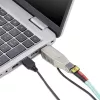 “StarTech.com” gigabitinio optinio į RJ45 eterneto medijos keitiklio adapteris, optinis vienmodis 10 km / daugiamodis 800 m, maitinamas per USB, kompaktiškas dizainas, metalinis korpusas, mikro mini, TAA