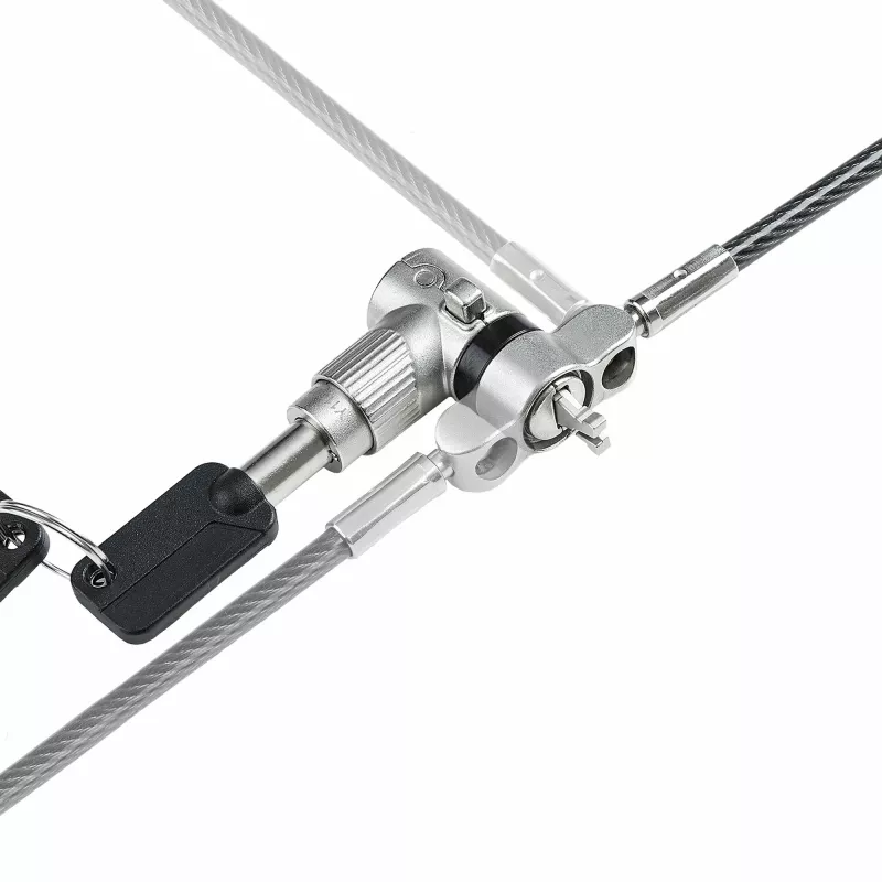 „StarTech.com“ universalus nešiojamojo kompiuterio užraktas, 25 vnt. pakuotė, 6,6 pėdos (2 m), bendrojo rakto fiksavimo laidas, kompiuterio apsauga, suderinamas su „Noble Wedge®“ / „Nano“ / „K-Slot“; apsauga nuo vagystės, atsparus perpjovimui laidas