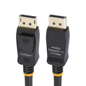 StarTech.com 2 m (6,6 pėd.) VESA sertifikuotas DisplayPort laidas – 10 vnt. pakuotė – DisplayPort 1.2 laidas su skląsčiais, 4K 60 Hz UHD, DP į DP laidas monitoriui, užsifiksuojančios DP jungtys