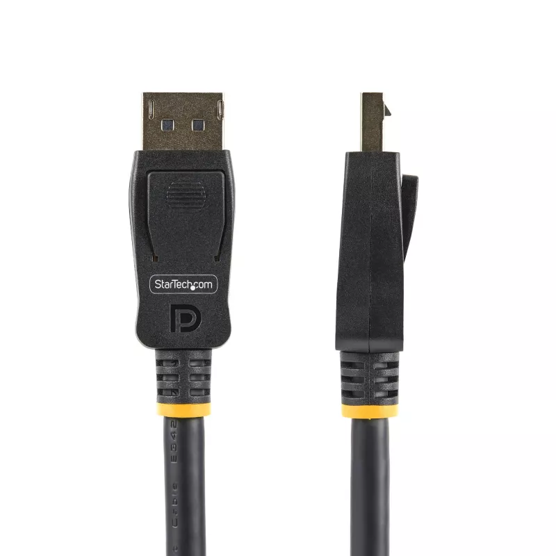 StarTech.com 2 m (6,6 pėd.) VESA sertifikuotas DisplayPort laidas – 10 vnt. pakuotė – DisplayPort 1.2 laidas su skląsčiais, 4K 60 Hz UHD, DP į DP laidas monitoriui, užsifiksuojančios DP jungtys