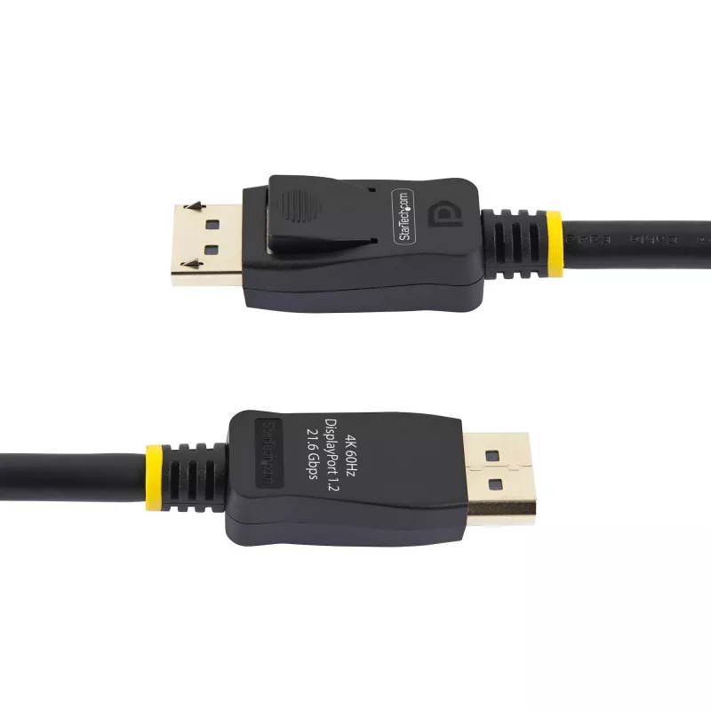 StarTech.com 2 m (6,6 pėd.) VESA sertifikuotas DisplayPort laidas – 10 vnt. pakuotė – DisplayPort 1.2 laidas su skląsčiais, 4K 60 Hz UHD, DP į DP laidas monitoriui, užsifiksuojančios DP jungtys