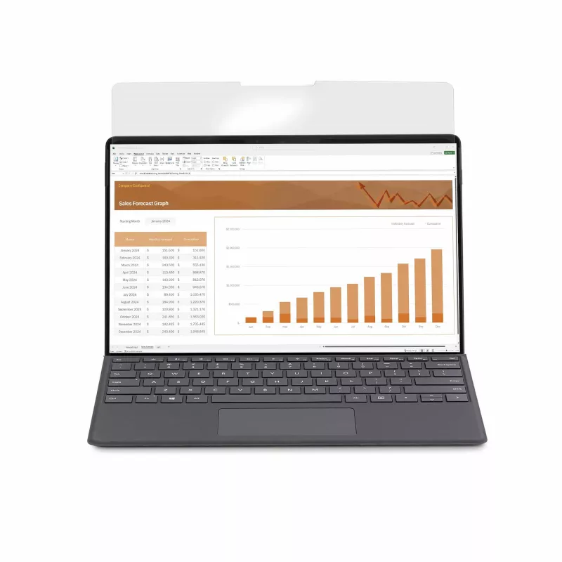 StarTech.com 4 krypčių 12,4 col. Surface Laptop Go 1/2/3 privatumo ekrano filtras, portretas/peizažas, lietimui palaikantis, +/- 30° matymo kampas, mėlynos šviesos mažinimas, matinis paviršius