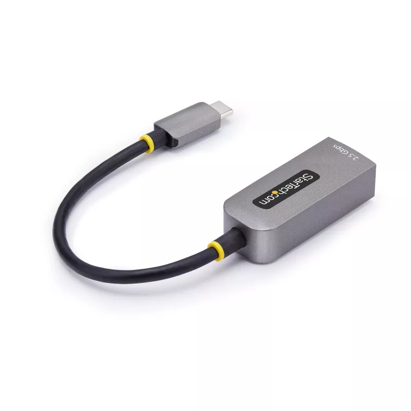 StarTech.com 2.5GbE USB-C į eterneto adapterį, NBASE-T NIC, USB 3.0 Type-C 2.5/1G kelių greičių tinklas, suderinamas su Thunderbolt, Windows ir Mac