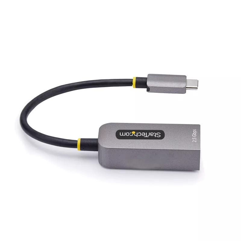 StarTech.com 2.5GbE USB-C į eterneto adapterį, NBASE-T NIC, USB 3.0 Type-C 2.5/1G kelių greičių tinklas, suderinamas su Thunderbolt, Windows ir Mac