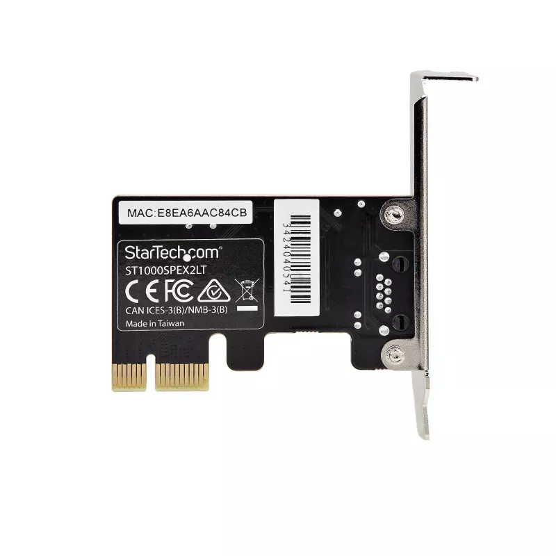 StarTech.com 1 prievado gigabitinė PCIe tinklo adapterio plokštė, žemo profilio NIC, 10/100/1000Mbps PCI Express LAN plokštė, Realtek RTL8111H, Windows ir Linux, TAA atitinkanti