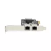 StarTech.com 2 prievadų gigabitinė PCIe tinklo adapterio kortelė, 10/100/1000 Mbit/s PCI Express NIC, dvigubas Realtek RTL8111H, veikia su Windows ir Linux, atitinka TAA