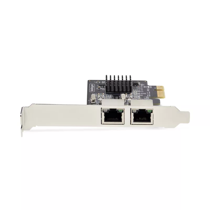 StarTech.com 2 prievadų gigabitinė PCIe tinklo adapterio kortelė, 10/100/1000 Mbit/s PCI Express NIC, dvigubas Realtek RTL8111H, veikia su Windows ir Linux, atitinka TAA