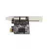 StarTech.com 2 prievadų gigabitinė PCIe tinklo adapterio kortelė, 10/100/1000 Mbit/s PCI Express NIC, dvigubas Realtek RTL8111H, veikia su Windows ir Linux, atitinka TAA