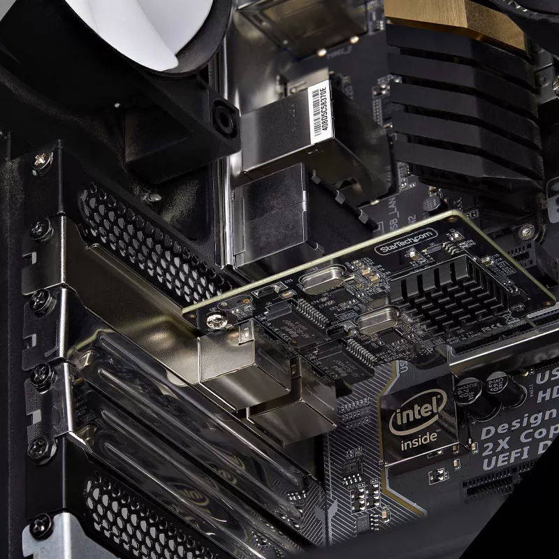 StarTech.com 2 prievadų gigabitinė PCIe tinklo adapterio kortelė, 10/100/1000 Mbit/s PCI Express NIC, dvigubas Realtek RTL8111H, veikia su Windows ir Linux, atitinka TAA