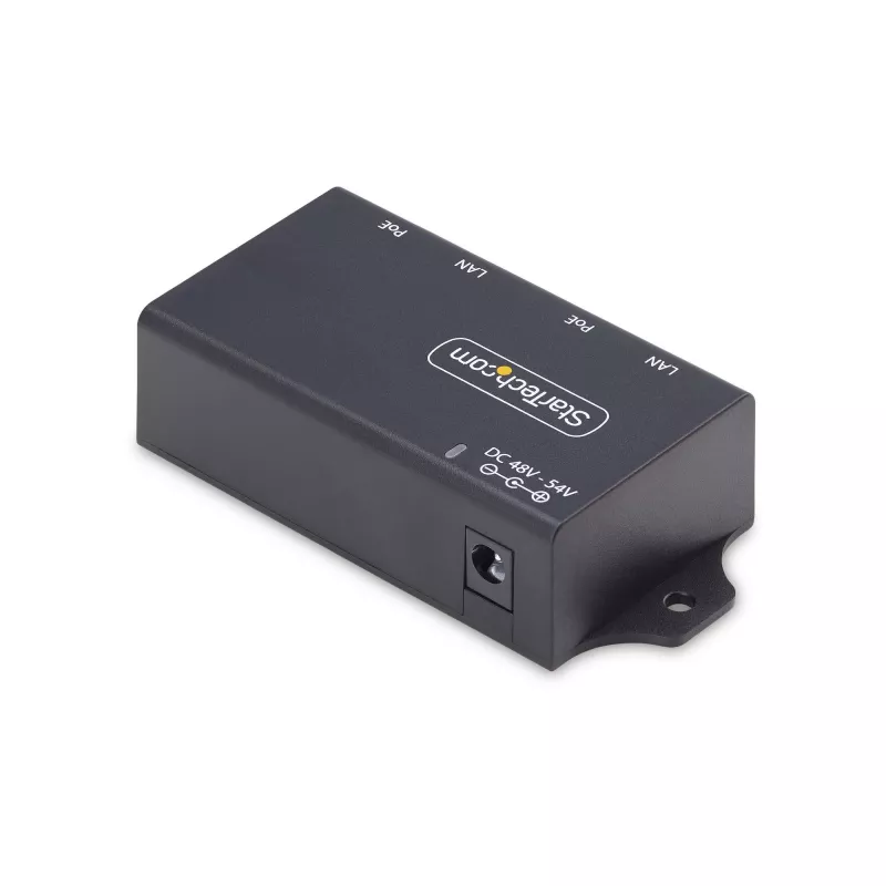 StarTech.com 2 prievadų gigabitinio vidutinio nuotolio PoE+ injektorius, 10/100/1000 Mbit/s, PoE+ (802.3af/at), 30 W, 1 Gbps Ethernet, montuojamas ant sienos, nevaldomas linijoje esantis maitinimas per Ethernet