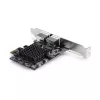 StarTech.com 2 prievadų 5G Gigabit PCIe tinklo adapterio kortelė, 5G/2.5G/1G/100M/10M PCI Express LAN kortelė, Realtek RTL8126, Windows ir Linux, TAA reikalavimus atitinkanti