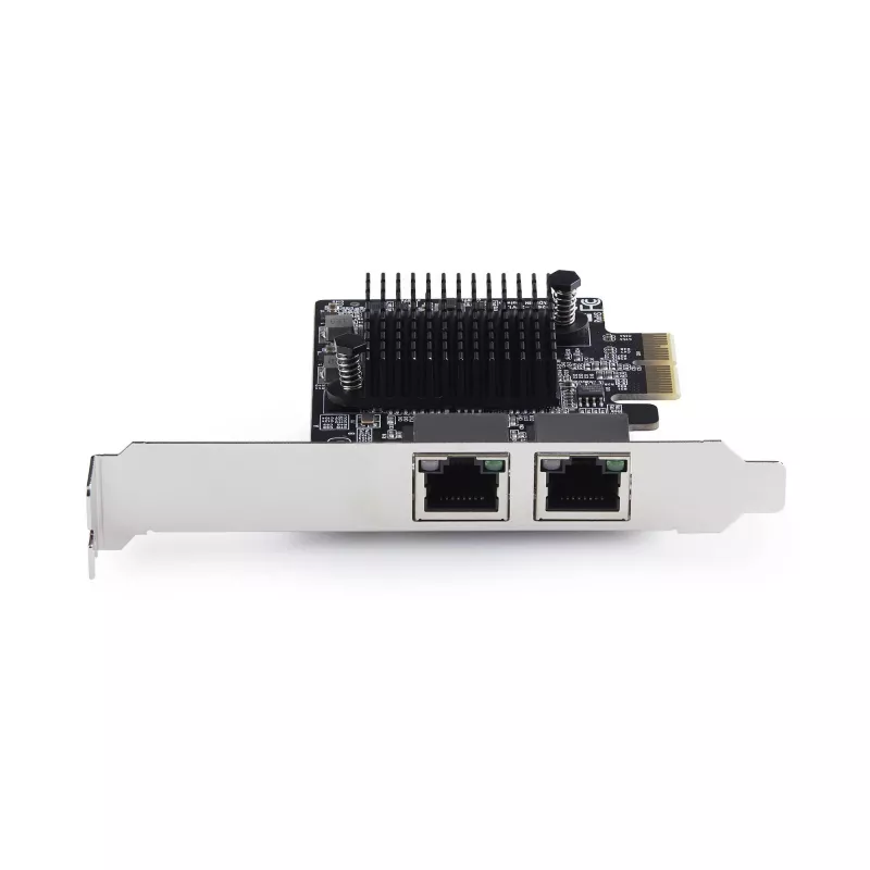 StarTech.com 2 prievadų 5G Gigabit PCIe tinklo adapterio kortelė, 5G/2.5G/1G/100M/10M PCI Express LAN kortelė, Realtek RTL8126, Windows ir Linux, TAA reikalavimus atitinkanti