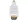 StarTech.com 10 pėdų (3 m) Premium sertifikuotas didelės spartos HDMI laidas, 4K 60 Hz/1440p 144 Hz, HDR10/HDCP 2.2/ARC, 18 Gbps, UHD HDMI 2.0 laidas televizoriui/monitoriui/ekranui, TPE apvalkalas, baltas
