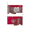 StarTech.com 4 prievadų USB-A PCIe kortelė, USB 3.2 10 Gbps, PCI Express 3.0 plėtros kortelė, 4 nepriklausomi USB valdikliai, Windows/Linux/macOS, TAA atitinkanti