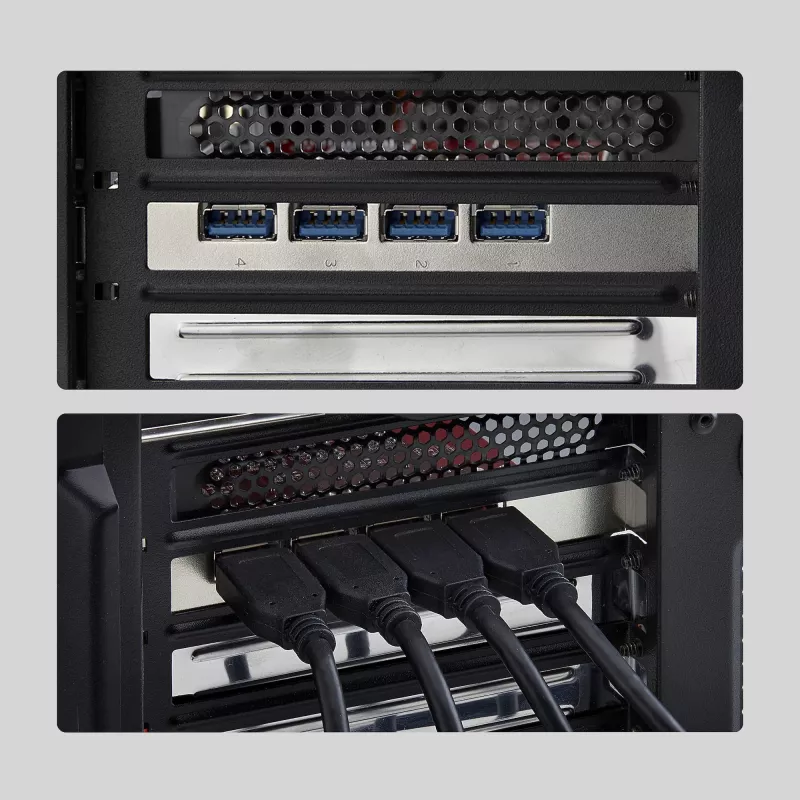 StarTech.com 4 prievadų USB-A PCIe kortelė, USB 3.2 10 Gbps, PCI Express 3.0 plėtros kortelė, 4 nepriklausomi USB valdikliai, Windows/Linux/macOS, TAA atitinkanti