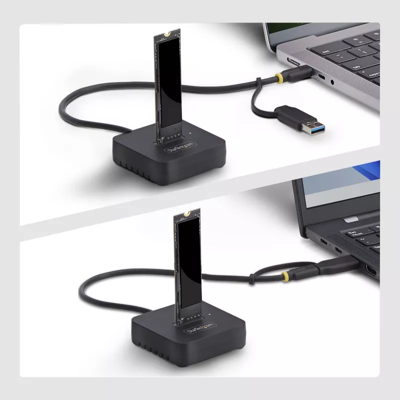 StarTech.com 1USB3-NVME-DOCK saugojimo įrenginio prijungimo stotelė USB 3.2 Gen 2 (3.1 Gen 2) Type-C juoda