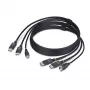StarTech.com 1,8 m dviejų DisplayPort ir USB 5 Gbps KVM laidas, 4K 60Hz, universaliai suderinamas DP 1.2/USB 3.0 kombinuotasis laidas dviejų monitorių KVM komutatoriams
