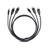 StarTech.com 1,8 m dviejų DisplayPort ir USB 5 Gbps KVM laidas, 4K 60Hz, universaliai suderinamas DP 1.2/USB 3.0 kombinuotasis laidas dviejų monitorių KVM komutatoriams