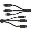 StarTech.com 1,8 m dviejų DisplayPort ir USB 5 Gbps KVM laidas, 4K 60Hz, universaliai suderinamas DP 1.2/USB 3.0 kombinuotasis laidas dviejų monitorių KVM komutatoriams