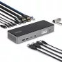 StarTech.com trijų monitorių USB-C prijungimo stotelė, 140 W nešiojamojo kompiuterio įkrovimo dokas, skirtas MacBook Pro ir Windows, 4K 60 Hz HDMI arba DisplayPort, TAA