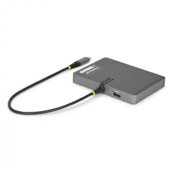 StarTech.com USB-C į keturių monitorių darbo vietos adapteris, 4K 60Hz HDMI, 140W PD maitinimo perdavimas nešiojamam kompiuteriui įkrauti, USB prievadas belaidei klaviatūrai / pelei, TAA