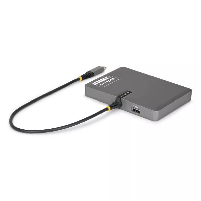 StarTech.com USB-C į keturių monitorių darbo vietos adapteris, 4K 60Hz HDMI, 140W PD maitinimo perdavimas nešiojamam kompiuteriui įkrauti, USB prievadas belaidei klaviatūrai / pelei, TAA