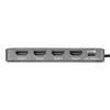 StarTech.com USB-C į keturių monitorių darbo vietos adapteris, 4K 60Hz HDMI, 140W PD maitinimo perdavimas nešiojamam kompiuteriui įkrauti, USB prievadas belaidei klaviatūrai / pelei, TAA