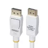 StarTech.com 6ft (1.8m) White VESA Certified DisplayPort 1.2 kabelis, 4K 60Hz, 21.6Gbps, Latching DP Connectors, DP 1.2 DisplayPort kabelis, DP Monitor Cord, M/M