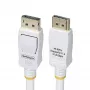 StarTech.com 6ft (1.8m) White VESA Certified DisplayPort 1.2 kabelis, 4K 60Hz, 21.6Gbps, Latching DP Connectors, DP 1.2 DisplayPort kabelis, DP Monitor Cord, M/M