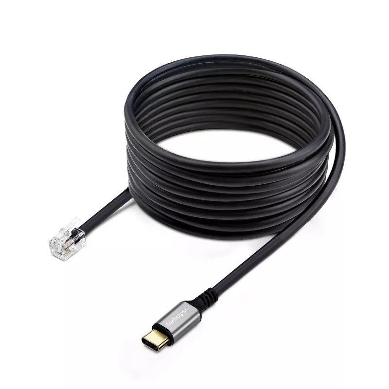 StarTech.com UR9-HEADSET-ADAPTER jungčių adapteris USB-C RJ-9 Juoda