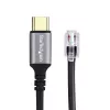 StarTech.com UR9-HEADSET-ADAPTER jungčių adapteris USB-C RJ-9 Juoda