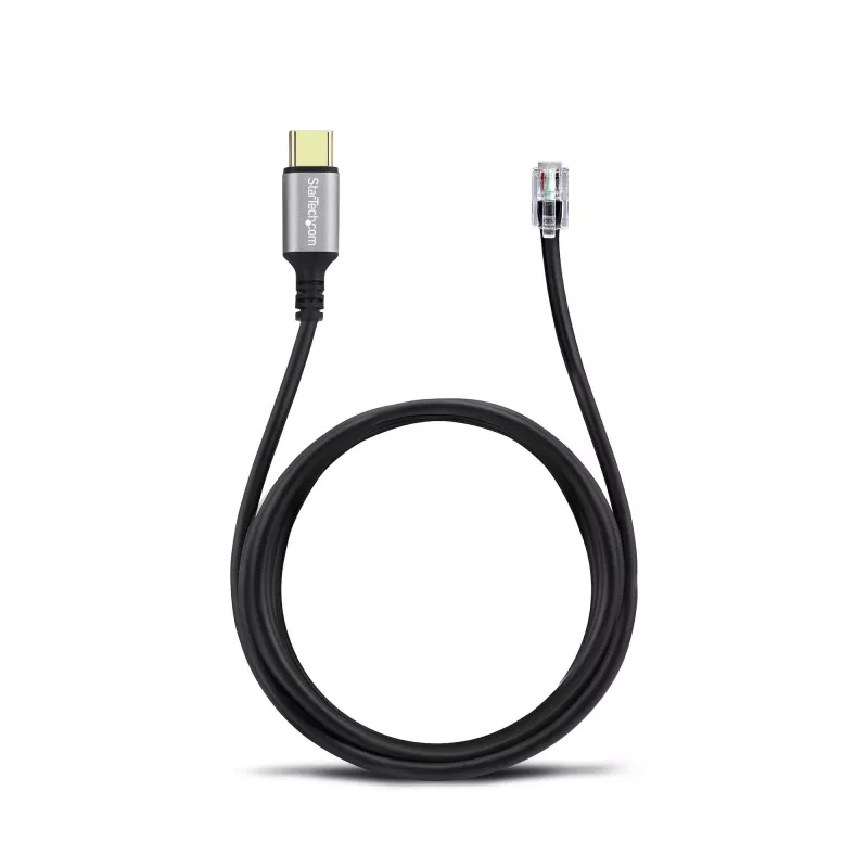 StarTech.com UR9-HEADSET-ADAPTER jungčių adapteris USB-C RJ-9 Juoda