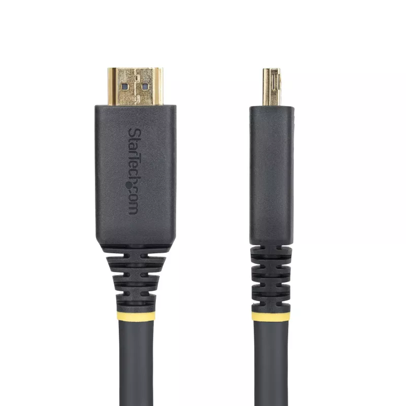 StarTech.com 35 pėdų (10,6 m) aktyvus didelės spartos HDMI kabelis su sugriebimo jungtimis, 4K 60Hz/1440p 144Hz, HDR10/HDCP 2.2/ARC, 18 Gbps, UHD HDMI 2.0 laidas televizoriui / monitoriui / ekranui, TPE apvalkalas
