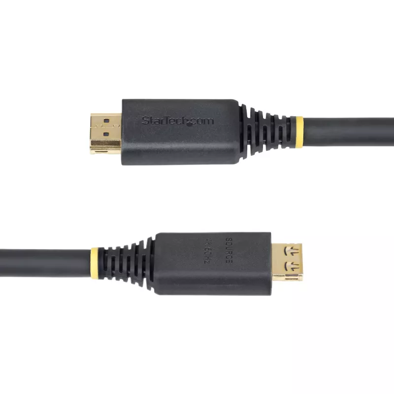 StarTech.com 35 pėdų (10,6 m) aktyvus didelės spartos HDMI kabelis su sugriebimo jungtimis, 4K 60Hz/1440p 144Hz, HDR10/HDCP 2.2/ARC, 18 Gbps, UHD HDMI 2.0 laidas televizoriui / monitoriui / ekranui, TPE apvalkalas
