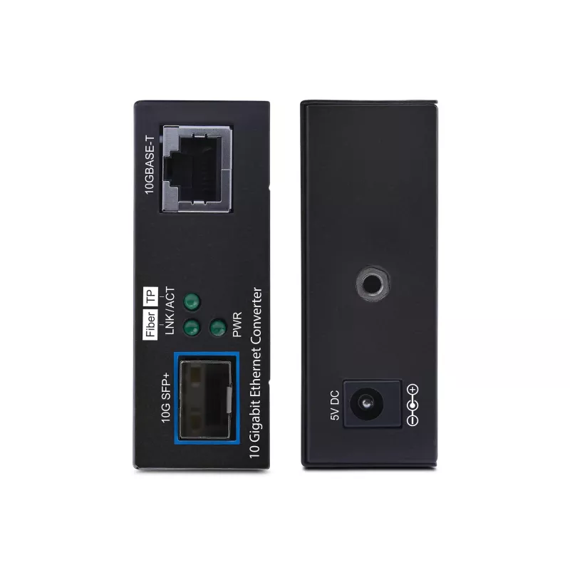 StarTech.com 10GbE SFP+ šviesolaidinis medijos keitiklis, 10 Gigabit Ethernet RJ-45 į 10GBASE-X SFP+, vienmodis, daugiamodis, 16K Jumbo kadrai, TAA atitinkantis