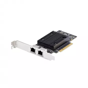 „StarTech.com“ 2 prievadų PCIe 10 Gb eterneto tinklo plokštė, 10 GbE tinklo sąsajos plokštė, „Broadcom BCM57416“ mikroschemų rinkinys, dvigubas RJ45 10GBase-T/gigabitas, NIC plokštė, TAA