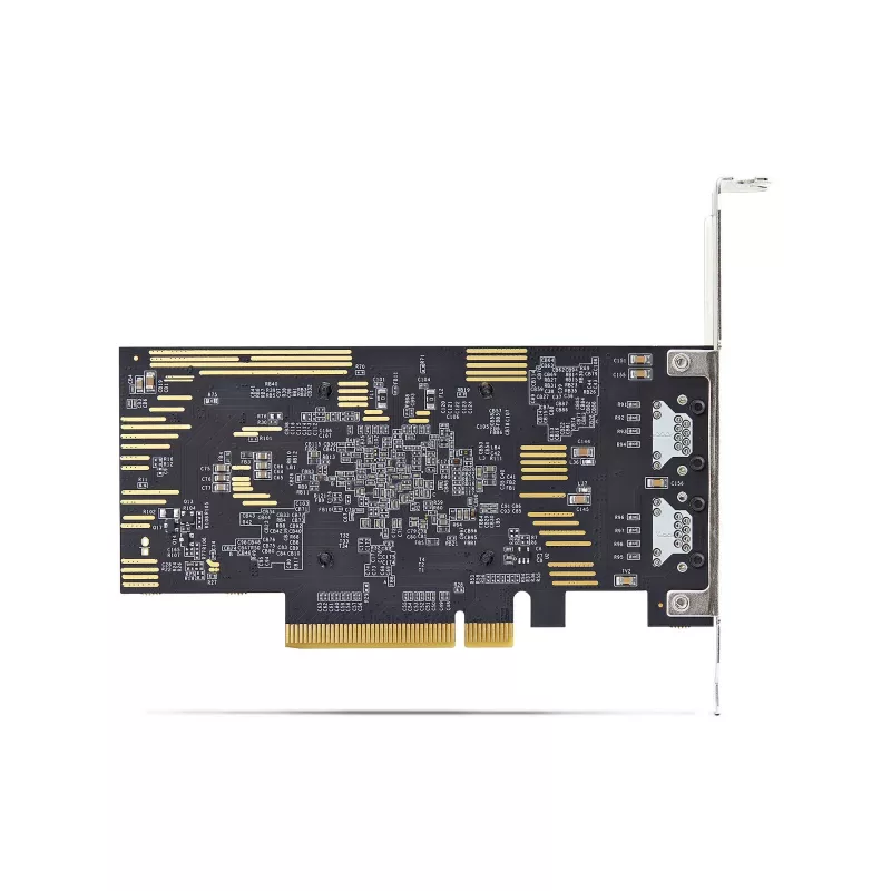 „StarTech.com“ 2 prievadų PCIe 10 Gb eterneto tinklo plokštė, 10 GbE tinklo sąsajos plokštė, „Broadcom BCM57416“ mikroschemų rinkinys, dvigubas RJ45 10GBase-T/gigabitas, NIC plokštė, TAA