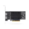 „StarTech.com“ 2 prievadų PCIe 10 Gb eterneto tinklo plokštė, 10 GbE tinklo sąsajos plokštė, „Broadcom BCM57416“ mikroschemų rinkinys, dvigubas RJ45 10GBase-T/gigabitas, NIC plokštė, TAA