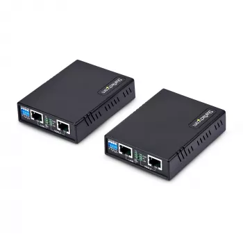 StarTech.com VDSL2 eterneto plėtiklio rinkinys per vieną porą laidų, iki 0,6 mylios (1 km) ilgo nuotolio LAN kartotuvas per telefono liniją/CAT5e/CAT6, iki 300 Mbps, pakeičia 110VDSLEXTEU – TAA