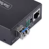 StarTech.com Gigabit Ethernet vario į šviesolaidį keitiklis, SM LC, 20 km, 10/100/1000 Mbps, RJ45 į LC, pilnai metalinis, 9K jumbo kadrai, TAA atitinkantis