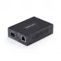 StarTech.com 10GbE Daugiagigabitis Atviro SFP+ Skaidulinis Medijų Keitiklis, 10G/5G/2,5G/1G/100M, Varinis į 10GBASE-X SFP+, Vienmodis, Daugiamodis, 16K Jumbo kadrai, TAA