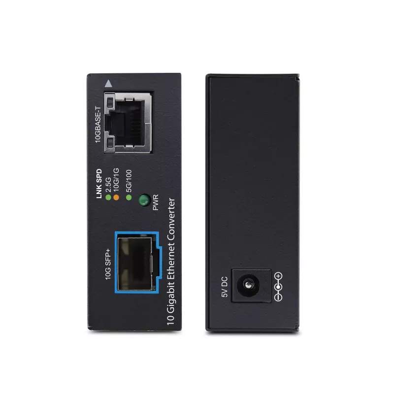StarTech.com 10GbE Daugiagigabitis Atviro SFP+ Skaidulinis Medijų Keitiklis, 10G/5G/2,5G/1G/100M, Varinis į 10GBASE-X SFP+, Vienmodis, Daugiamodis, 16K Jumbo kadrai, TAA