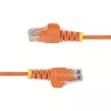 StarTech.com 2,5 m oranžinis plonas CAT6 eterneto kabelis, be užkabinimų, 100 W PoE, UTP, LSZH, 28AWG gryno vario gijos, plonas RJ45 tinklo komutacinis kabelis su įtempimo mažinimo elementais, individualiai testuotas
