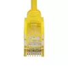 StarTech.com 2,5 m geltonas plonas CAT6 eterneto kabelis, be užkabinimų, 100 W PoE, UTP, LSZH, 28AWG gryno vario gyslos, plonas RJ45 tinklo komutacinis kabelis su įtempimo sumažinimais, individualiai testuotas
