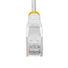 StarTech.com 3 m baltas plonas CAT6 eterneto kabelis, be užkliuvimų, 100 W PoE, UTP, LSZH, 28AWG gryno vario gijos, plonas RJ45 tinklo komutacinis kabelis su įtempimo sumažinimais, individualiai testuotas