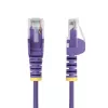 StarTech.com 3 m violetinis plonas CAT6 eterneto kabelis, be užkabinimų, 100W PoE, UTP, LSZH, 28AWG gryno vario gija, plonas RJ45 tinklo kabelis su įtempimo sumažinimais, individualiai testuotas