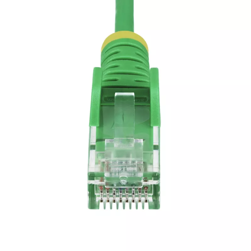 StarTech.com 10 m žalias plonas CAT6 eterneto kabelis, neužkabinami kištukai, 100 W PoE, UTP, LSZH, 28AWG gryno vario laidas, plonas RJ45 tinklo komutacinis kabelis su įtempimo sumažinimais, individualiai išbandytas. Kabelio ilgis: 10 m, Kabelio standartas: Cat6, Kabelio ekranavimas: U/UTP (UTP), 1 jungtis: RJ-45, 2 jungtis: RJ-45, Jungčių kontaktų dengimas: Auksas, Duomenų perdavimo sparta…