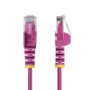 StarTech.com 15 m rausvas plonas CAT6 Ethernet laidas, nesikabinantis, 100 W PoE, UTP, LSZH, 28AWG gryno vario gysla, plonas RJ45 tinklo komutacinis kabelis su įtempimo sumažinimais, individualiai tikrintas