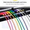 StarTech.com 15 m rausvas plonas CAT6 Ethernet laidas, nesikabinantis, 100 W PoE, UTP, LSZH, 28AWG gryno vario gysla, plonas RJ45 tinklo komutacinis kabelis su įtempimo sumažinimais, individualiai tikrintas